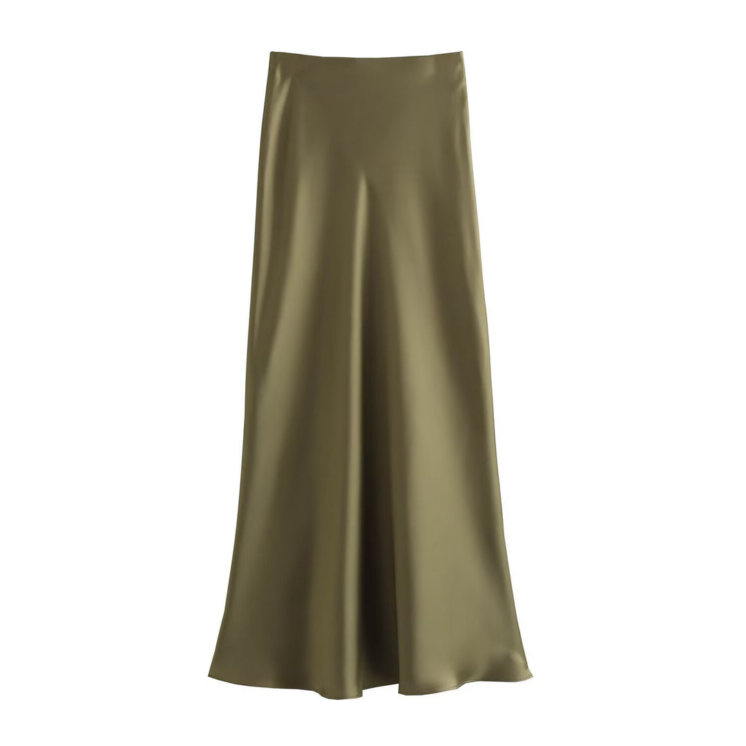 Dame lang satin skirt Skovae