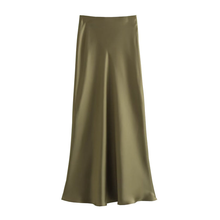 Dame lang satin skirt Skovae
