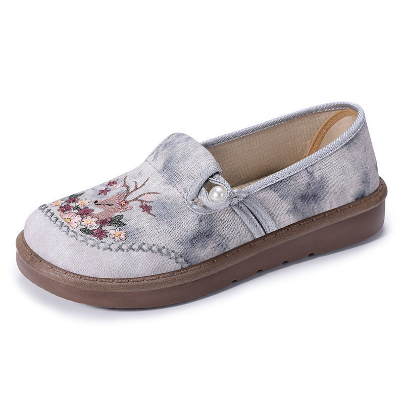 Femme broderet afslappet slippers Stilla