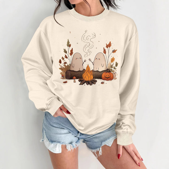 Kvinders sweatshirt med legende spookymotiv og behagelig pasform Stilla