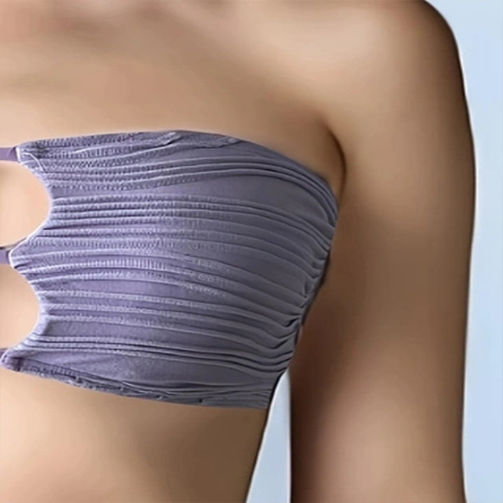 Dame bandeau-bikini med raffinerede udskæringer Skovae
