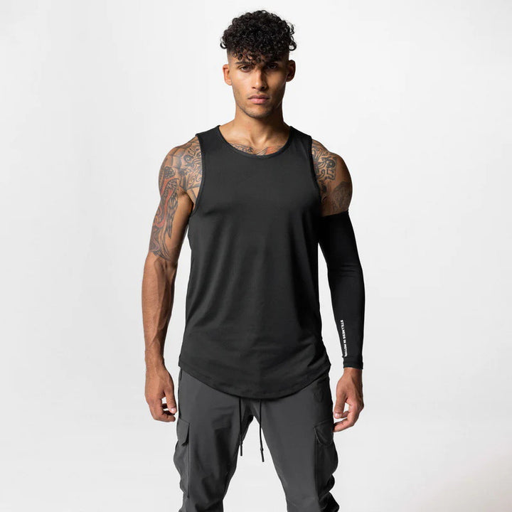 Herre Åndbart Muskelshirt med ergonomisk snit og fugtregulerende materiale Stilla