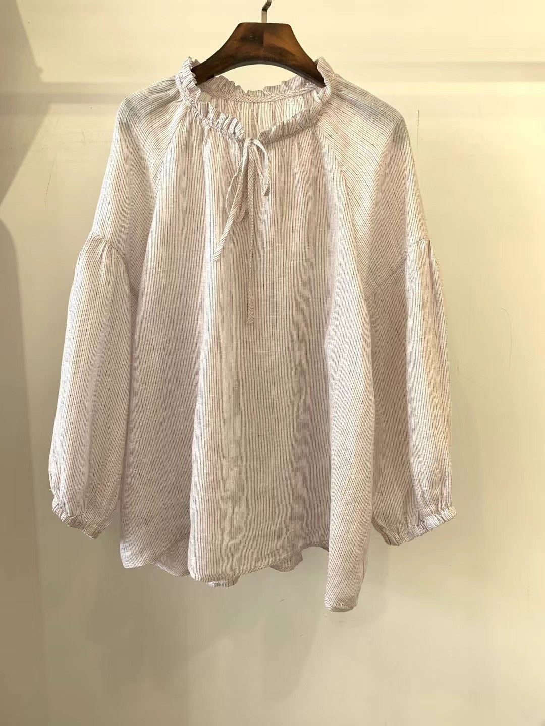 Femme Relaxed Fit Rynket Halsbluse Stilla