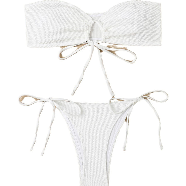 Dame Strapless Ripp-Bikini-Sæt Stilla
