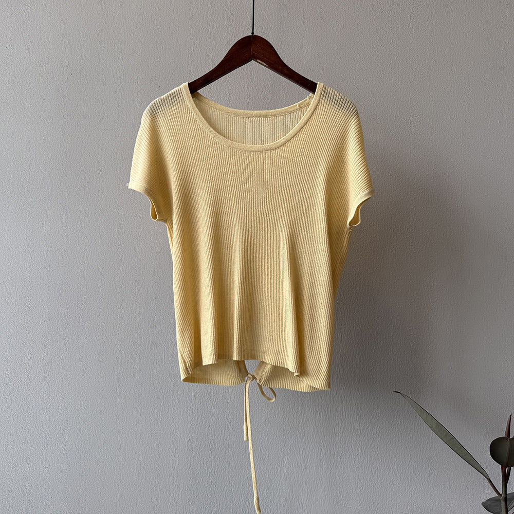 Dame afslappet T-shirt med justerbar søm Stilla