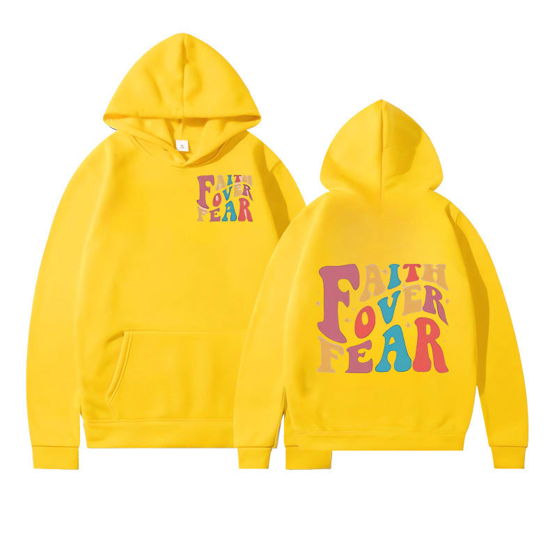 Kvinder hoodie med kreativ tekst og blødt indre fleece Skovae