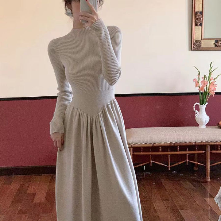 Femme Elegantes Ribbet Maxi Kjole Stilla