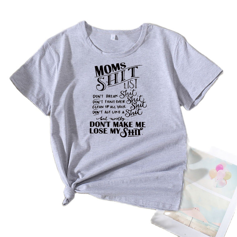 Kvinder Humoristisk Grafik Udsagn T-shirt Stilla