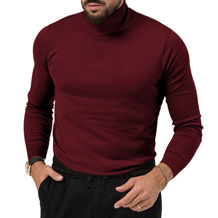 Herrer rullekrave sweater lavet af fint, åndbart uld med elegant snit Stilla