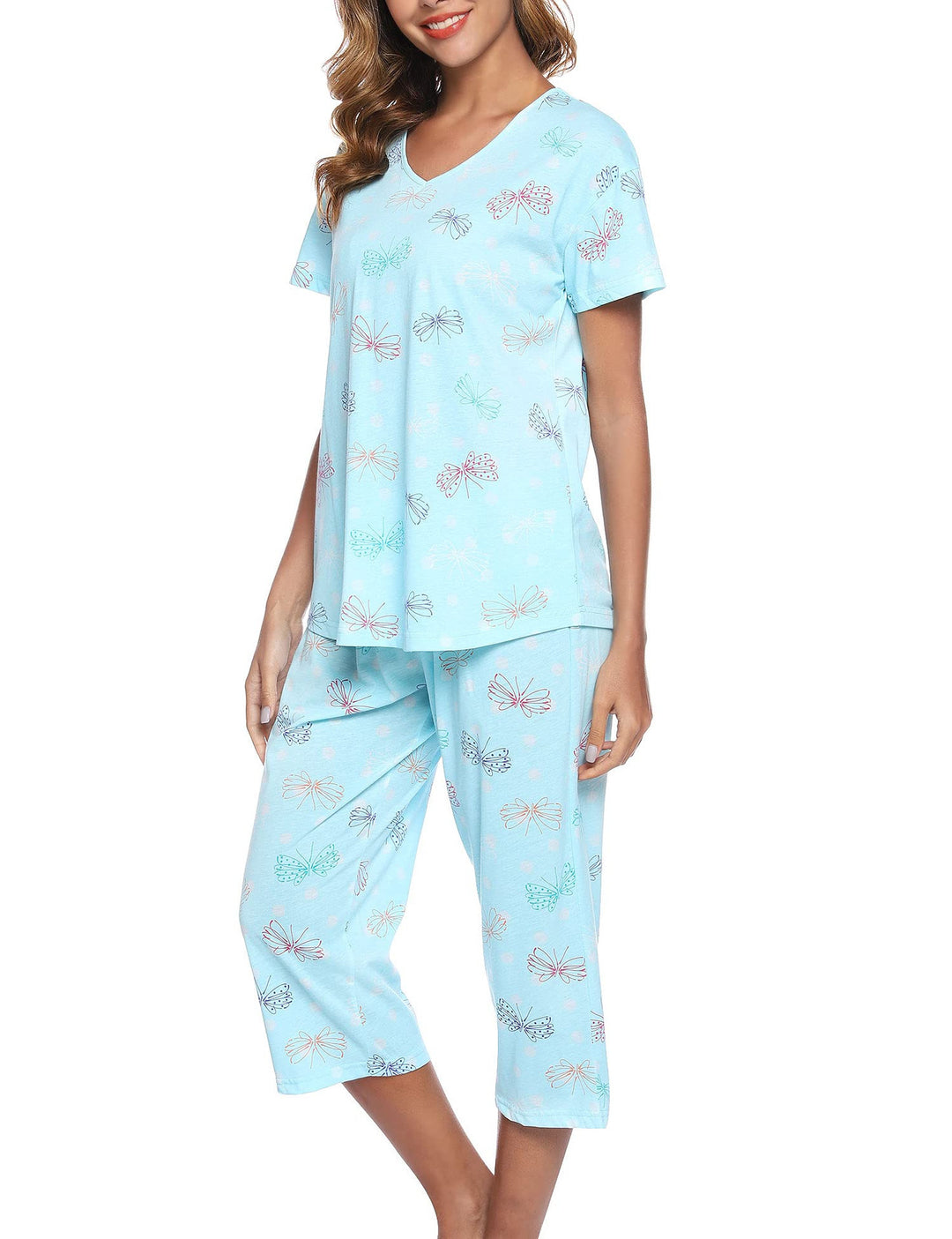 Damer Fun Grafik Pyjamas Sæt Stilla