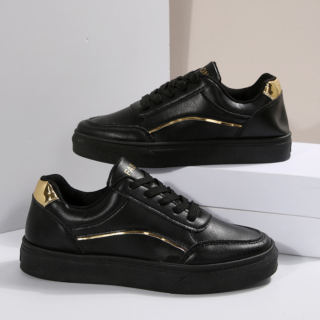Dame Sneakers med elegante guld accenter og skridsikker sål Stilla