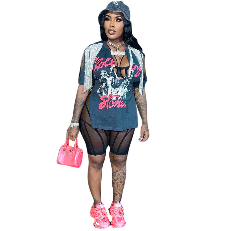 Femme Grafik Oversized T-Shirt Stilla