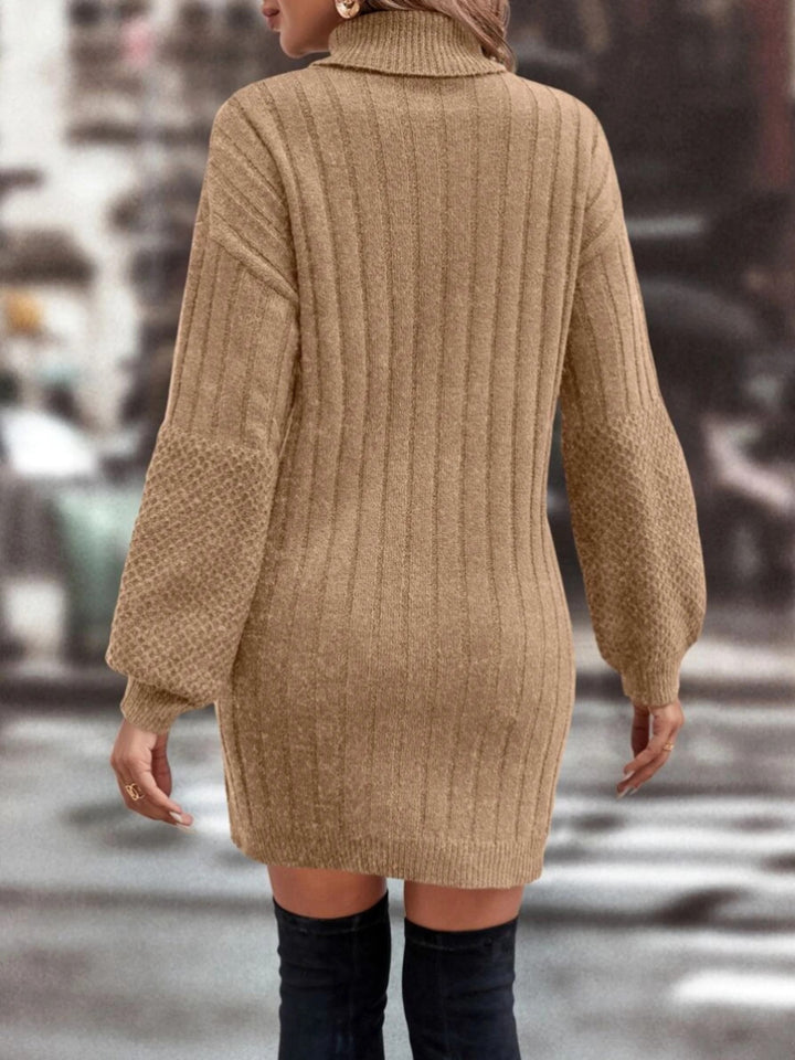 Femme Komfortabel Struktureret Sweaterkjole Stilla