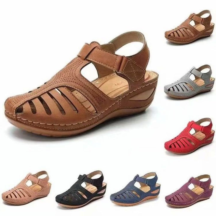 Dame komfort-sandaler med moderne remdesign og åndbart overmateriale Stilla