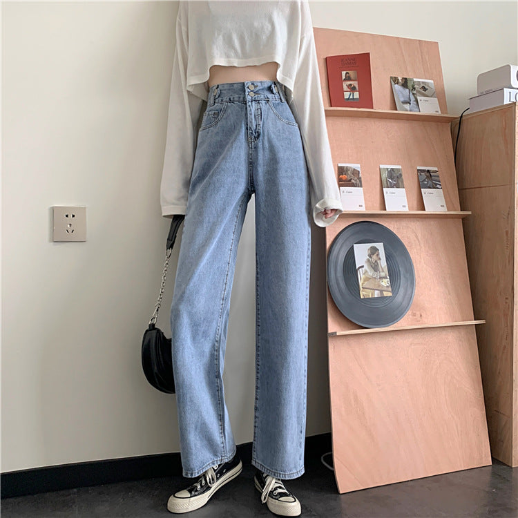 Kvinder Høj Talje Bootcut Jeans Stilla