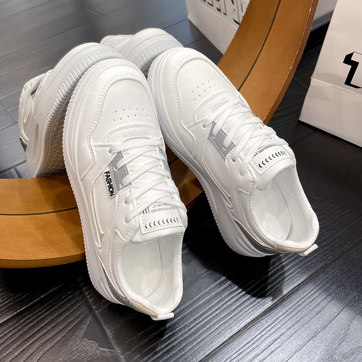 Dame moderigtige sneakers med alsidigt design og tyk sål Stilla