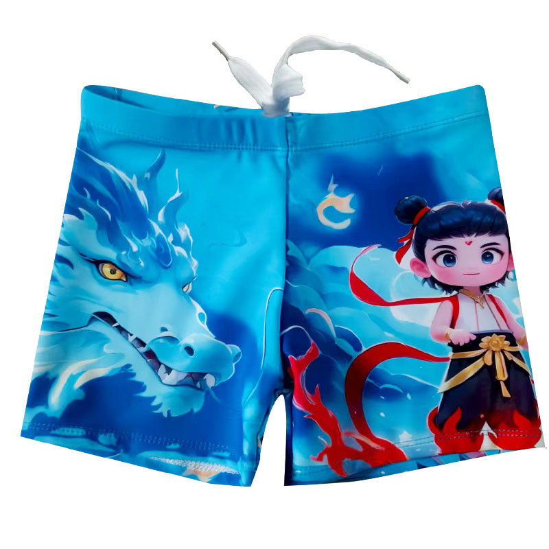 Drengernes bad shorts med maritimt motiv Skovae