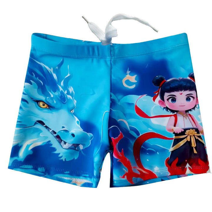 Drengernes bad shorts med maritimt motiv Skovae