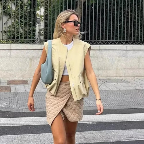 Femme Utility Vest med lynlås og lommedetalje Stilla