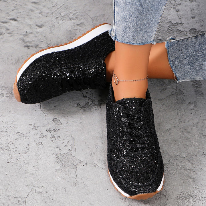 Dame Sporty Glimmer Sneakers med skridsikker sål og åndbart overmateriale Stilla