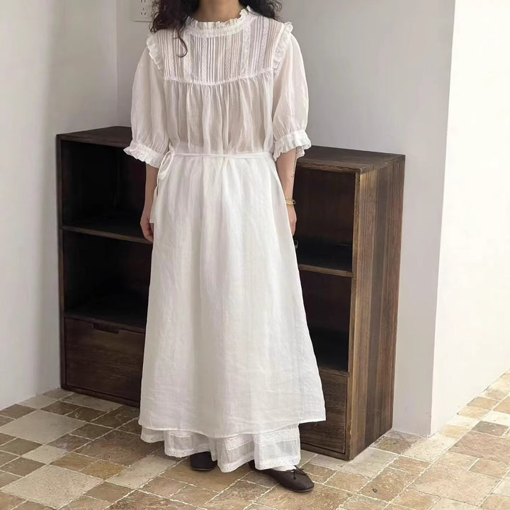 Femme Relaxed Fit Rüsch Maxi Kjole Stilla