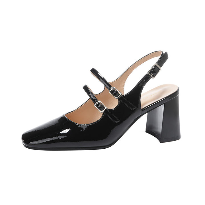 Dame Slingback-hæle med spænde-detalje Stilla
