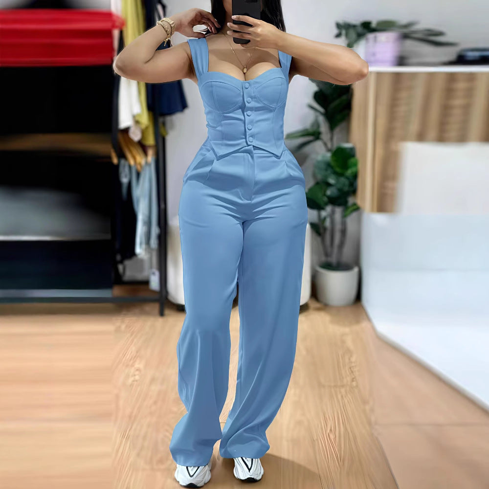 Dame Elegant og figursyet Jumpsuit Skovae