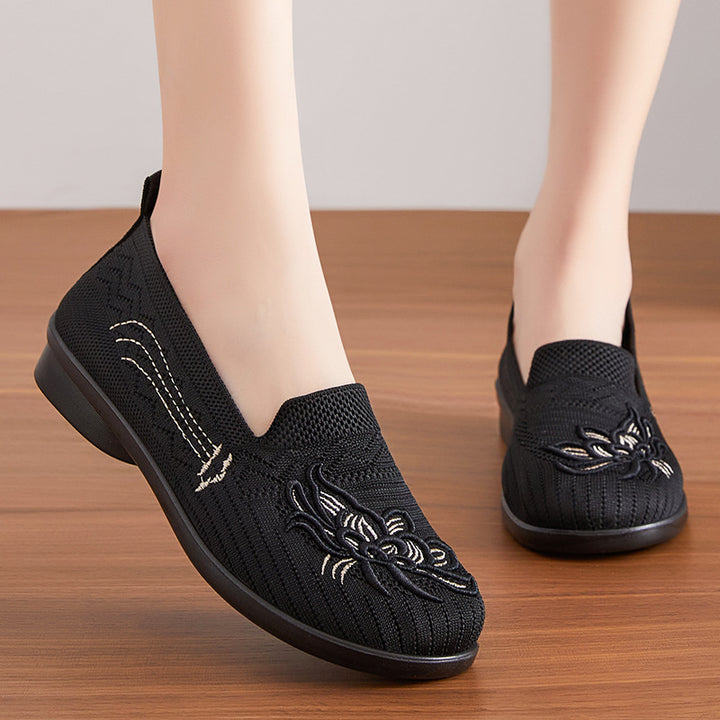 Femme Kunstigt Broderede Slip-On Clogs Stilla