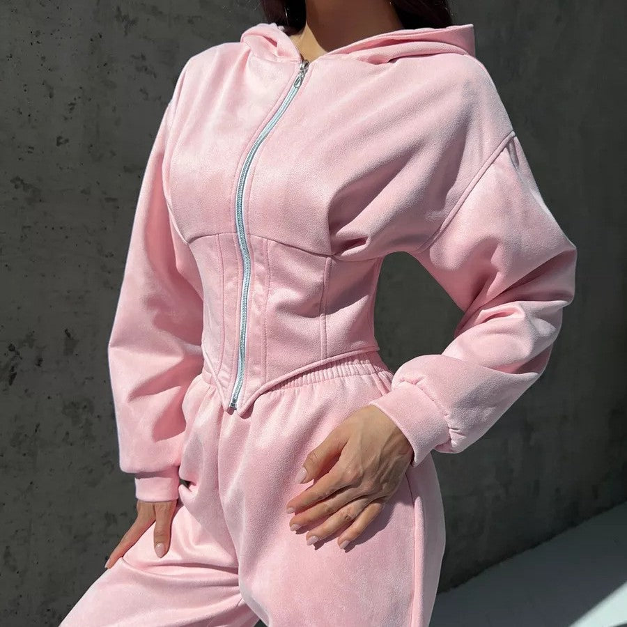 Dame moderat jumpsuit med tætsiddende design og innovativ lynlås Stilla