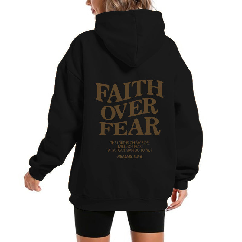 Kvinders hoodie med motiverende tekst og komfortabel pasform Skovae