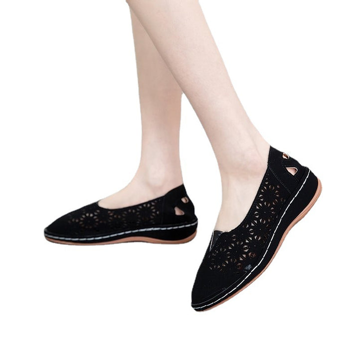 Dame elegante Clogs med luftige skæremønstre og behagelig sål Stilla