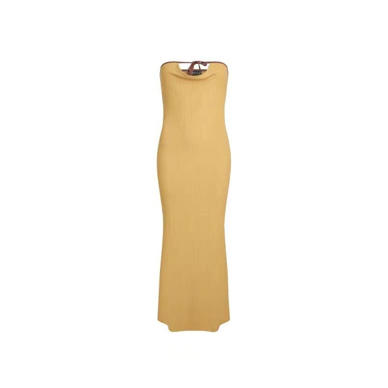 Dame blomsterprint halterneck maxi kjole Stilla
