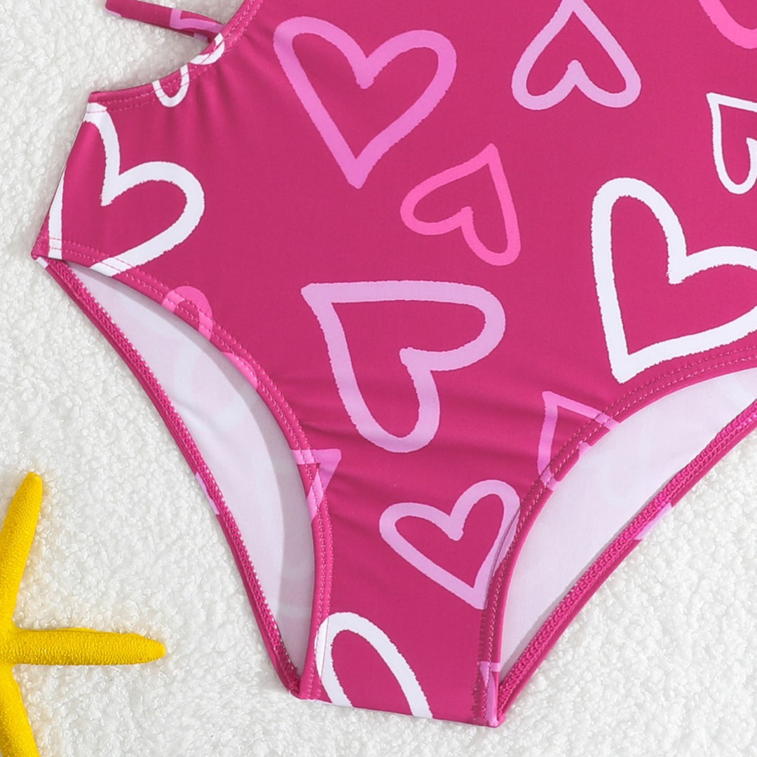 Dame badedragt med moderigtigt hjerte-design og trendy cut-outs Stilla