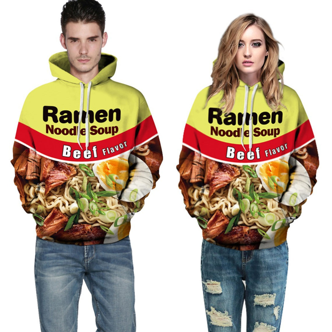 Dame Hoodie med kreativ Nutella-grafikdesign og blødt indvendigt fleece Stilla