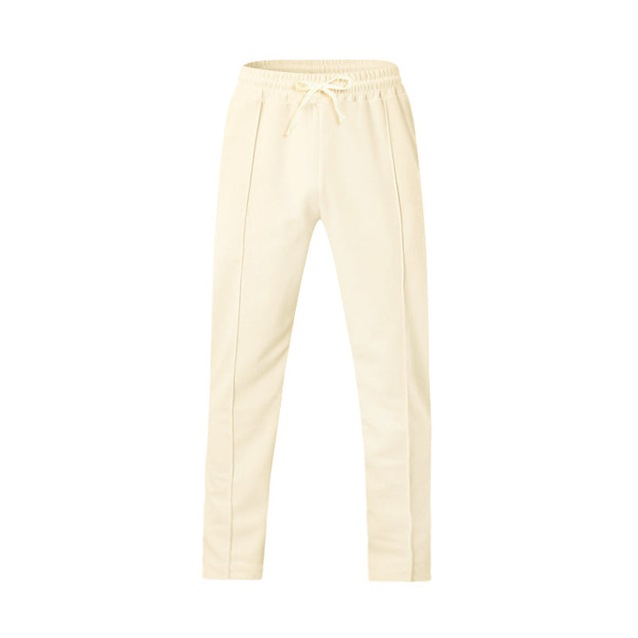 Herrer nan sporty joggingbukser med elastisk talje og forreste midtersøm Skovae