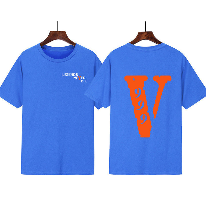 Kvinders grafisk t-shirt med original skrift og kreativt design Skovae