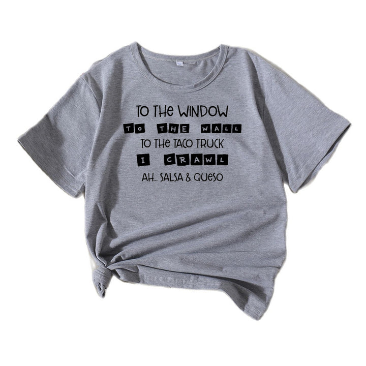Kvinder Komedie Slogan Grafik T-Shirt Stilla