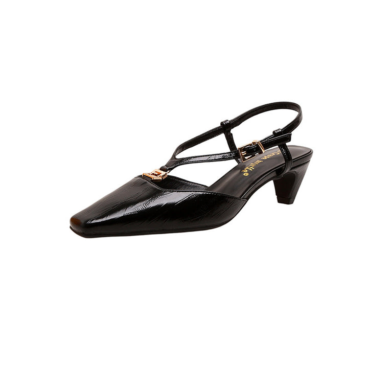 Dame Sling-pumps med elegant spænde detaljer og spidse former Stilla