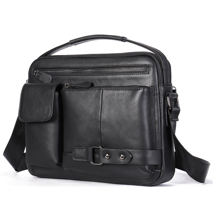Herrernes Læder Messenger Bag Stilla