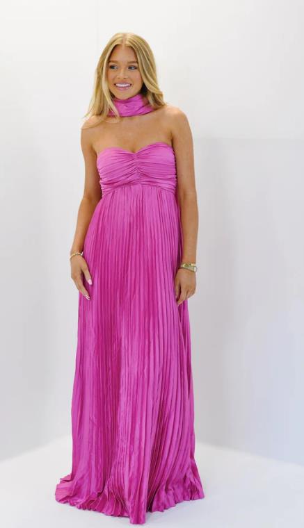 Damer elegante Maxi-nederdele med plisseringer Skovae