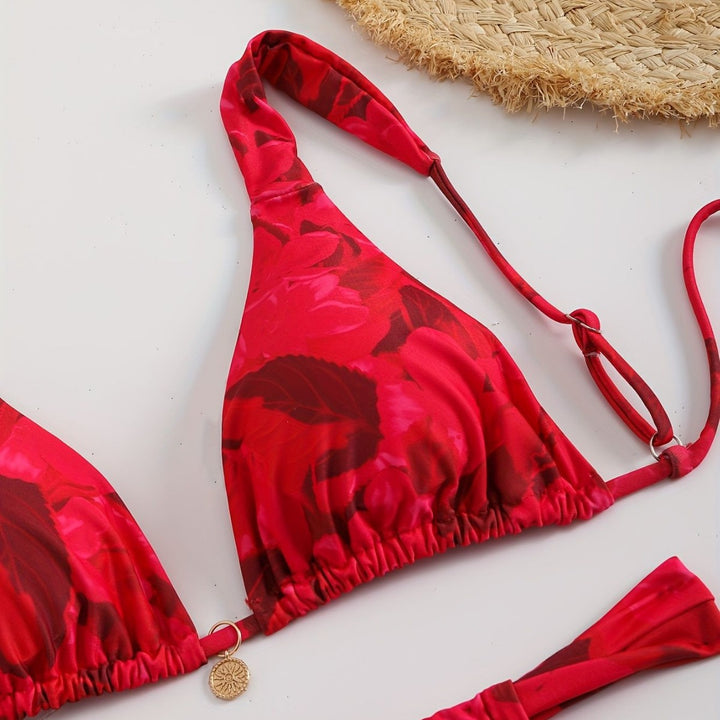 Dame Triangel-Bikini med komfortable justerbare stropper Skovae