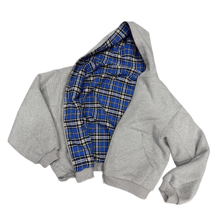 Kvinders afslappede hoodie-jakke med ternet for Stilla