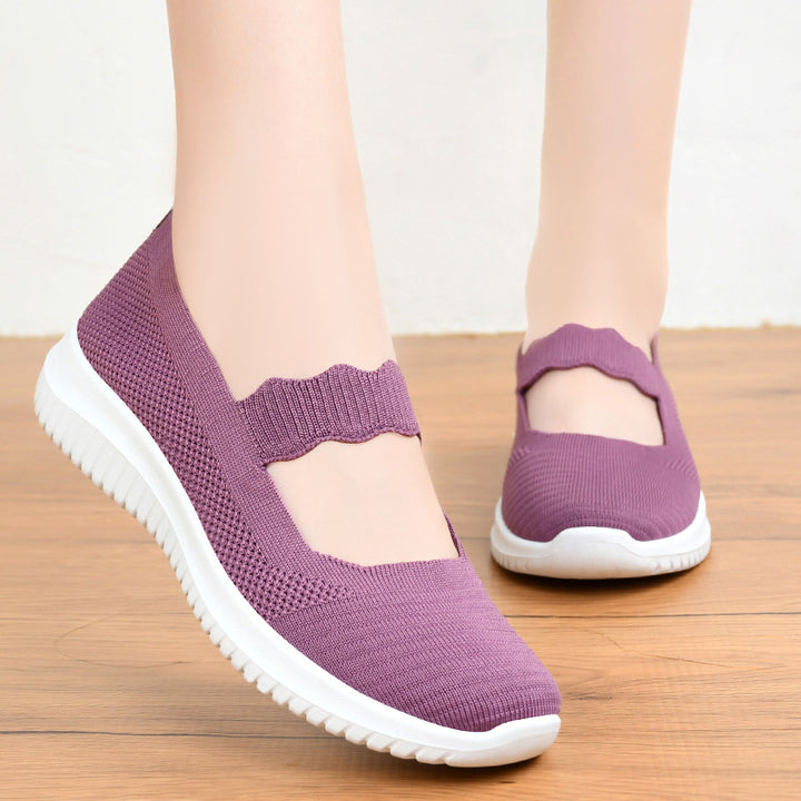 Femme åndbare Mary Jane Sneakers med fleksibel dæmpning Stilla