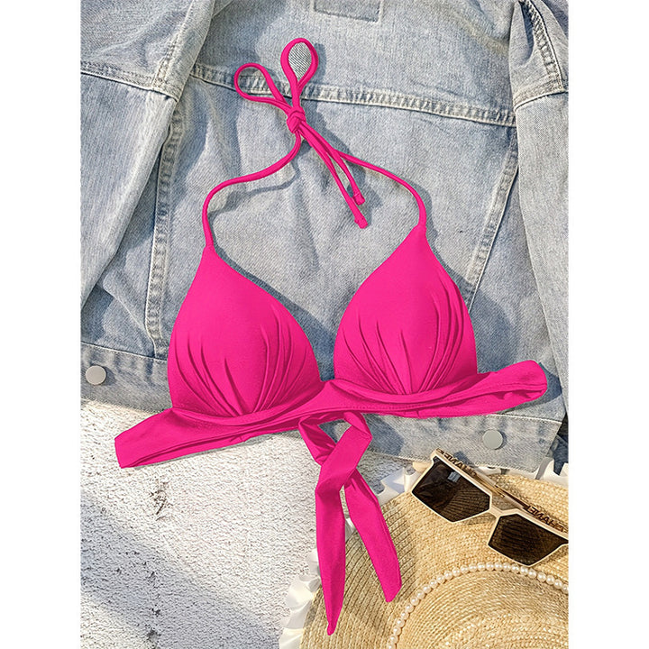 Dame Triangel-Bikini med elegant indpakningsdetalje Skovae