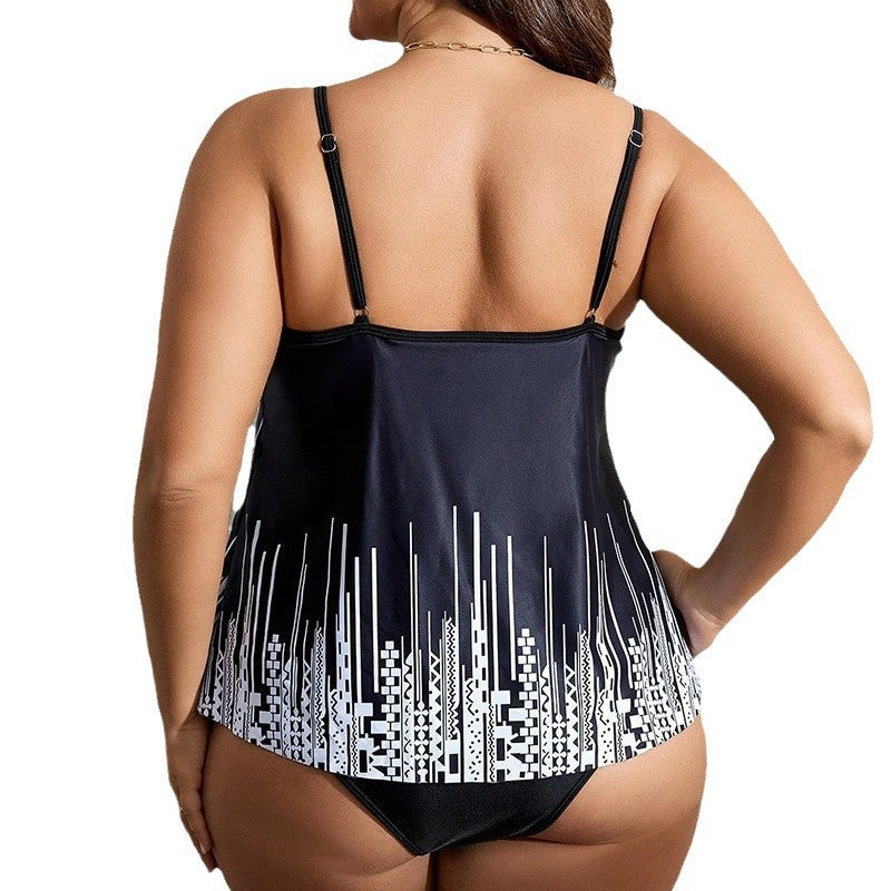 Dame Tankini med stilige stropper og attraktive cut-out-detaljer Skovae