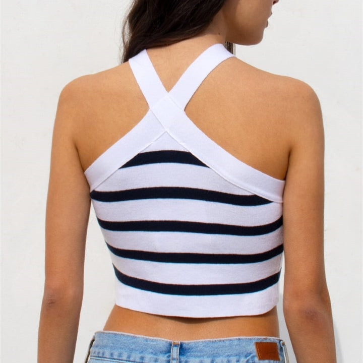 Dame Crop Top med Krydsstropper Stilla