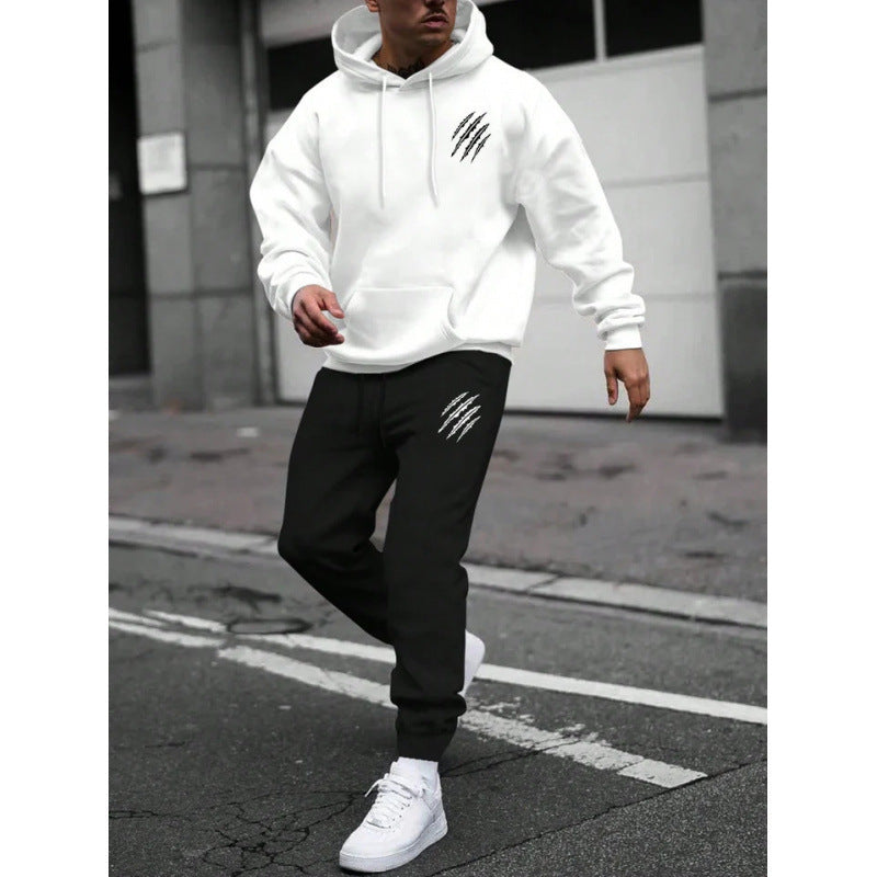Herre tracksuit med moderne grafisk design og praktiske lommer Skovae