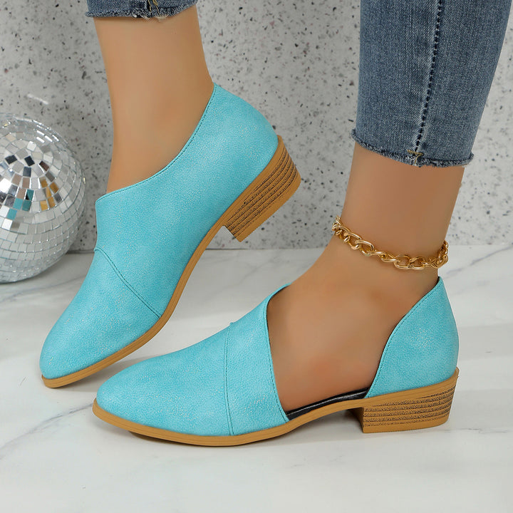 Dame Casual Slipper med elegant plisseret look og behagelig hæl Stilla