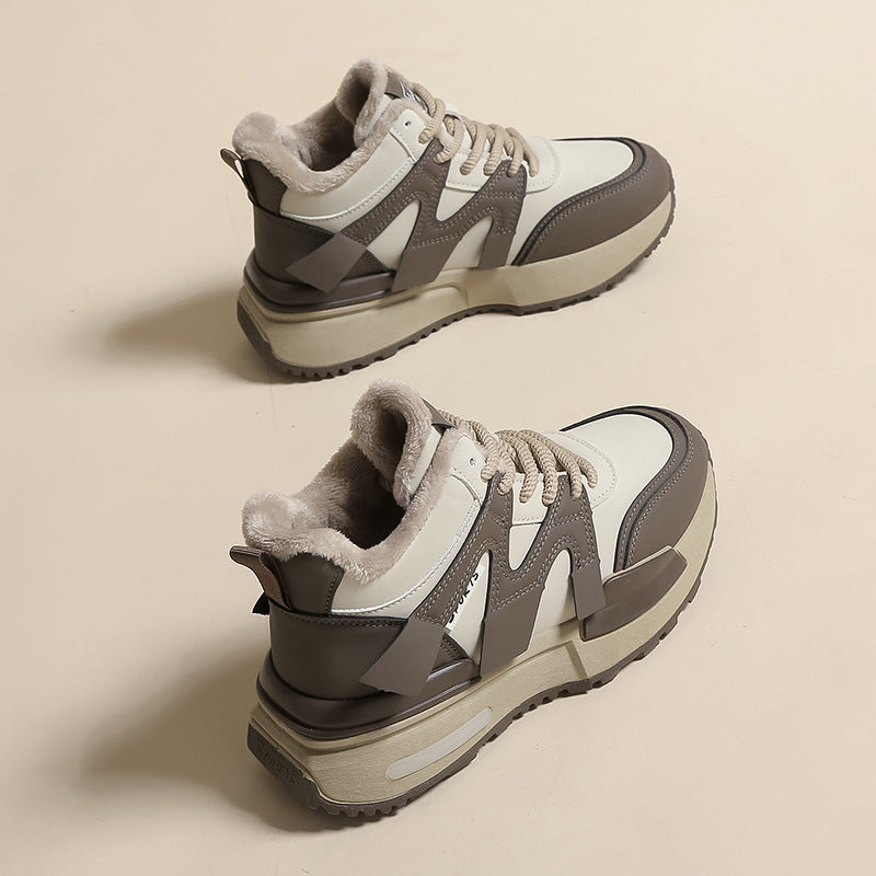 Dame Sporty High-Top Sneakers med varmt foer og skridsikker sål Stilla