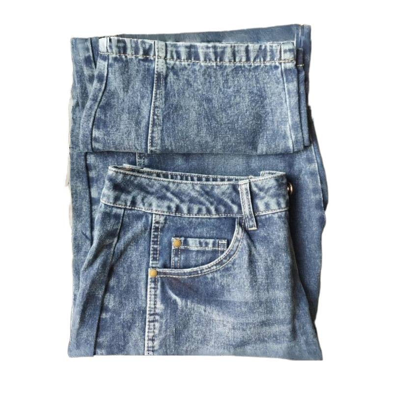 Dame Bredde High-Waist Jeans i Vintage-look med usædvanlig vaskemetode Skovae